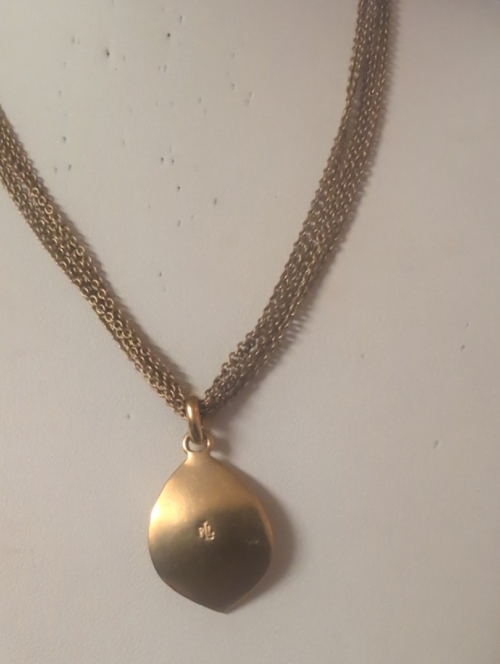 Ralph  Lauren Classic Gold Teardrop Pendant Neckace - Women's Jewelry